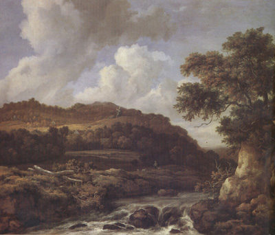 A Mountainous Wooded Landscape with a Torrent (nn03)